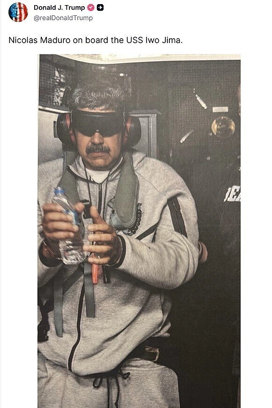 Trumpas pasidalijo Maduro nuotrauka / Trumpo paskyros nuotr.