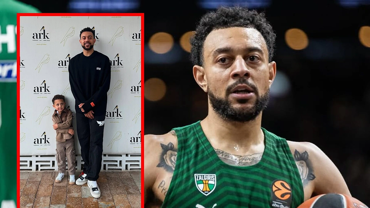 Nigel Williams-Goss su sūnum / Soc. tinklų nuotr.