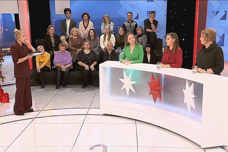 Diskusijų laidos „Už ar prieš“ akimirka / LNK nuotr.