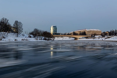 Šalčio sukaustytas Vilnius / Lukas Balandis / BNS nuotr.