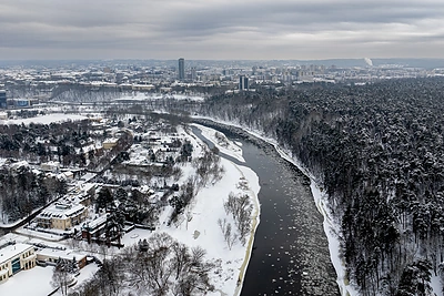 Šalčio sukaustytas Vilnius / Lukas Balandis / BNS nuotr.