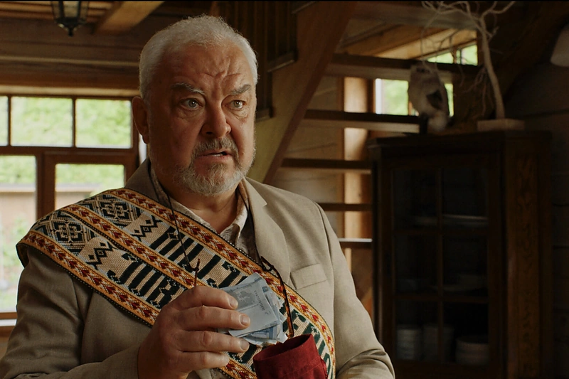 Arvydas Dapšys filme „Milijonieriaus palikimas“ / Stop kadras