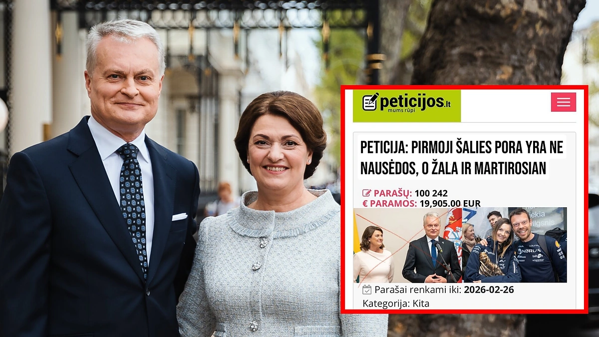 Gitanas Nausėda, Diana Nausėdienė, peticija / LR Prezidento kanceliarijos/Eitvydo Kinaičio nuotr. ir soc. tinklų nuotr.
