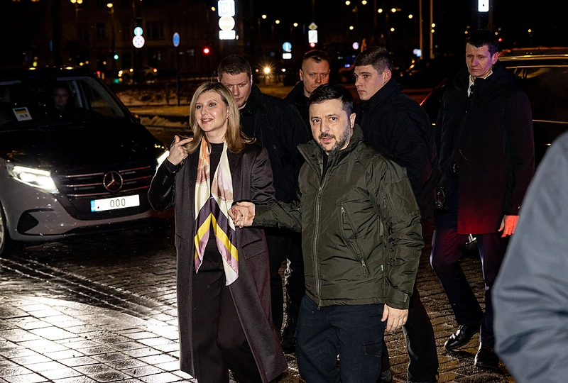 Olena Zelenska, Volodymyras Zelenskis / Pauliaus Peleckio / BNS nuotr.