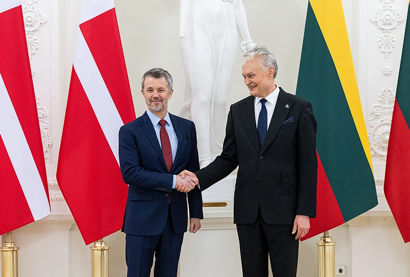 Danijos karalius Frederikas X, Gitanas Nausėda / Pauliaus Peleckio / BNS nuotr.
