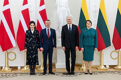 Karalienė Mary, Danijos karalius Frederikas X, Gitanas Nausėda, Diana Nausėdienė / Pauliaus Peleckio / BNS nuotr.