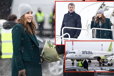 Danijos karalius ir karalienė – jau Lietuvoje: iškilmingai pasitikti oro uoste