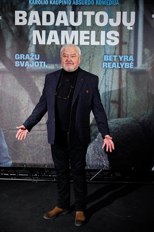 Karolio Kaupinio absurdo komedijos „Badautojų namelis“ premjera / Roberto Riabovo / BNS nuotr.