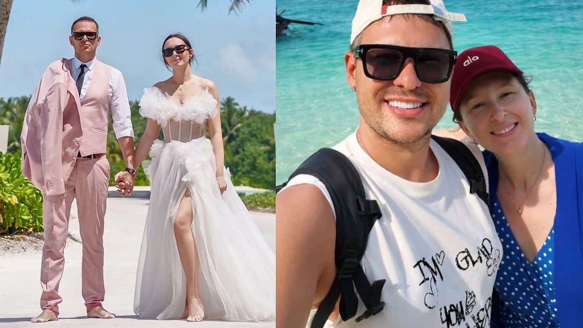 Algimantas Minalga-Soliaris su žmona Monika / Asmeninio albumo nuotr.