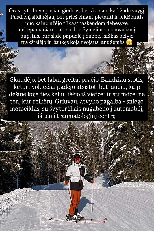 Makalius Italijoje patyrė traumą / „Instagram“ nuotr.