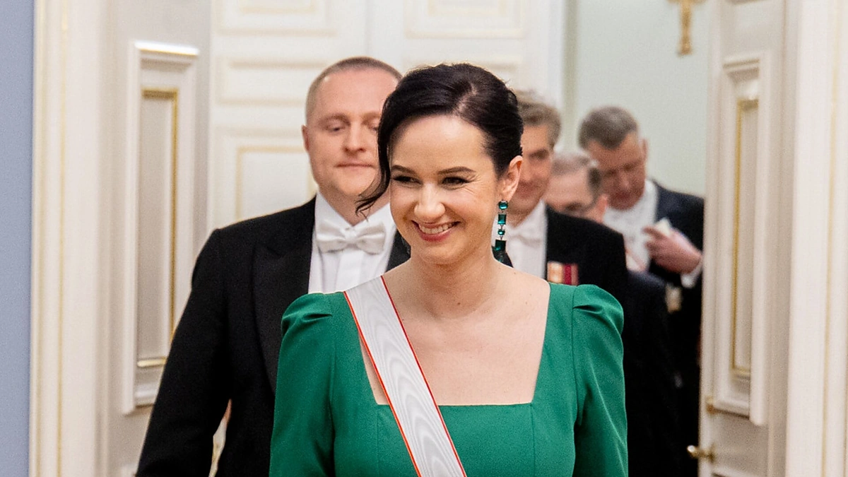 Inga Ruginienė valstybinėje vakarienėje / Laimos Penek nuotr.