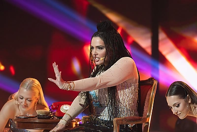 Meda Borisaitė projekte „Muzikinė kaukė“ / Simono Barono nuotr.