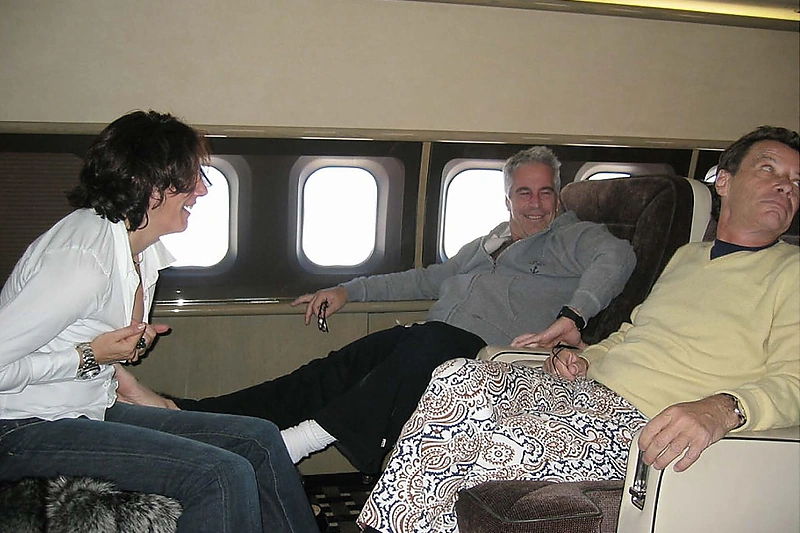 Ghislaine Maxwell, Jeffrey Epsteinas, Jeanas-Lucas Brunelis / Vida Press nuotr.