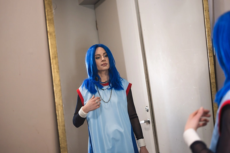 Simona Čėsnaitė projekte „Muzikinė kaukė“ / Simono Barono nuotr.