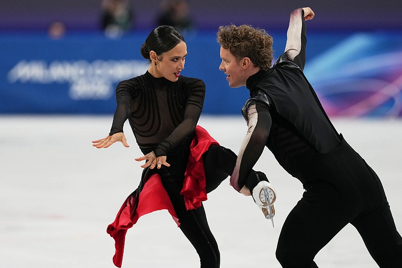 Madison Chock ir Evanas Batesas pelnė sidabrą / „Scanpix“/AP nuotr.