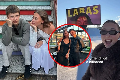 Vilniečio staigmena mylimąją šiaulietę sugraudino iki ašarų – vaizdo įrašas palietė tūkstančius: „Tu juokauji...“