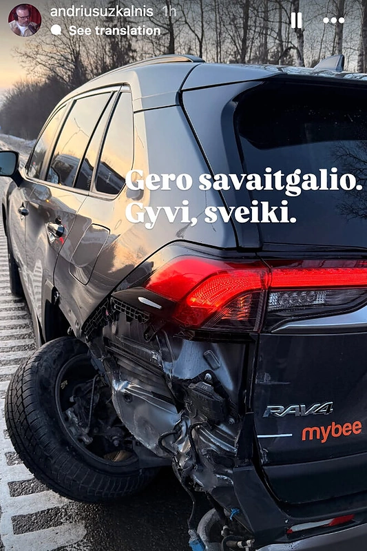 Andriaus Užkalnio automobilis / STOP kadras