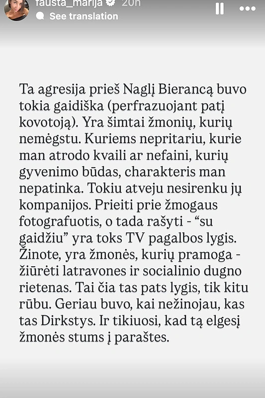 Faustos Marijos mintys / Stop kadras