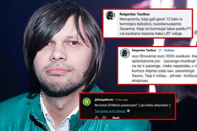 Plinta skandalingos Raigardo Tautkaus replikos apie „Eurovizijos“ atrankos dalyvius: „Sunku suprasti“