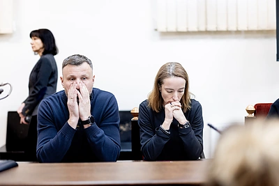 Teismo posėdis dėl nužudymo Žvėryne / Lukas Balandis / BNS nuotr.