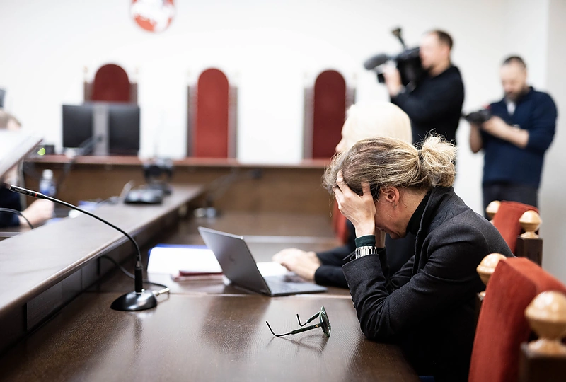 Teismo posėdis dėl nužudymo Žvėryne / Lukas Balandis / BNS nuotr.