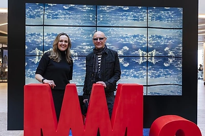 Ray Bartkaus instaliacijos „Juodas kubas“ atidarymas / Karolio Čivinsko nuotr.