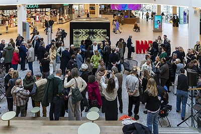 Ray Bartkaus instaliacijos „Juodas kubas“ atidarymas / Karolio Čivinsko nuotr.