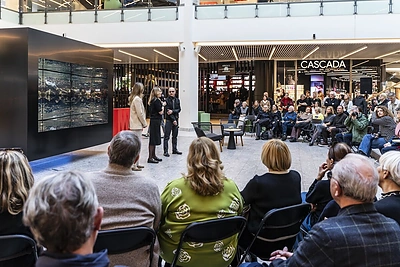 Ray Bartkaus instaliacijos „Juodas kubas“ atidarymas / Karolio Čivinsko nuotr.