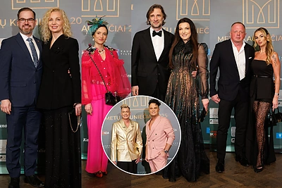 Iškilmingas apdovanojimų vakaras Kaune: svečiai demonstravo išskirtinę eleganciją