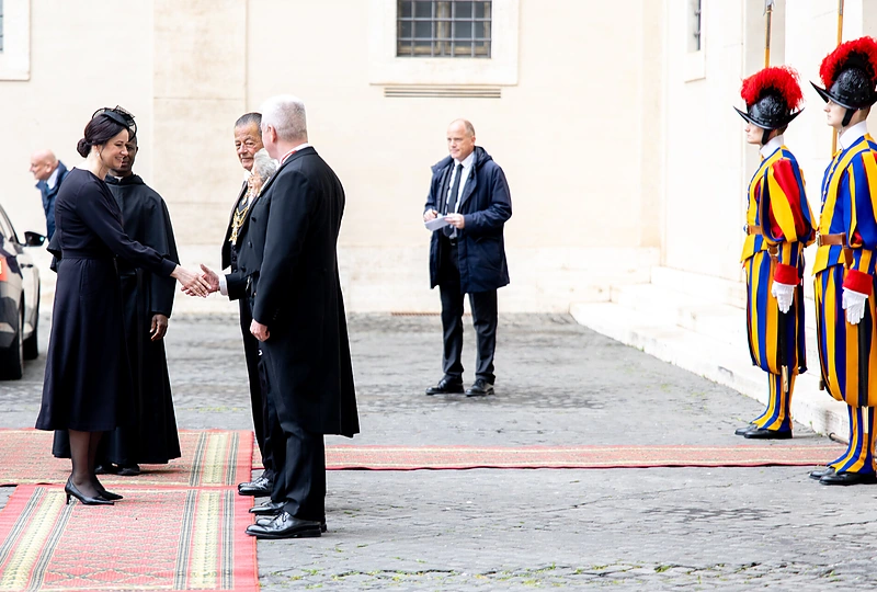 Premjerės Ingos Ruginienės audiencija pas popiežių Leoną XIV / LRV kanceliarijos nuotr.