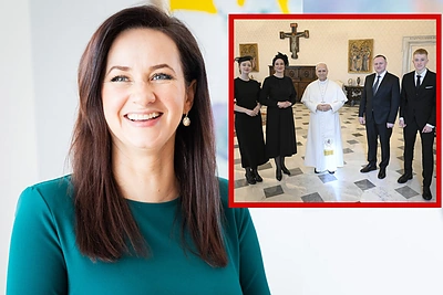 Vatikane popiežius Leonas XIV priėmė Ingą Ruginienę su šeima: paviešinta susitikimo akimirka