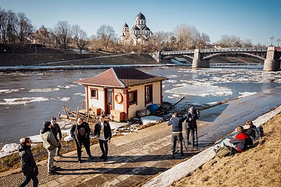 Ledonešis nusinešė Simono Dailidės namą / Skirmantas Lisauskas/ BNS nuotr.