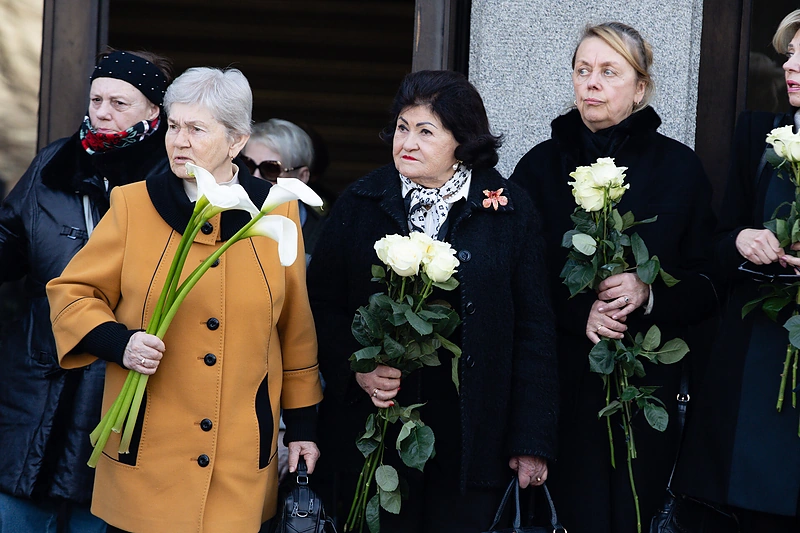Česlovas Norvaiša išlydimas į paskutinę kelionę / Teodoro Biliūno / BNS nuotr.