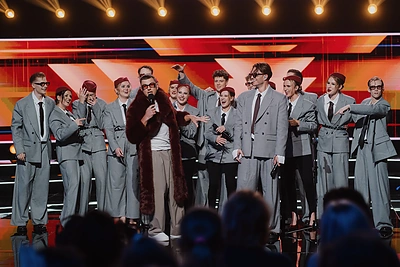 Projekto „Didysis chorų mūšis“ akimirka / LNK nuotr.