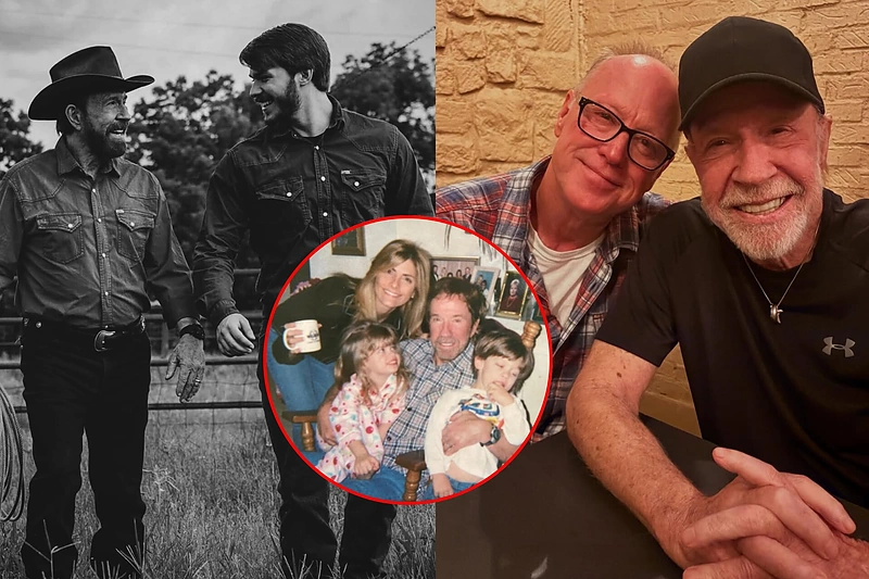 Chuckas Norrisas su vaikais / „Instagram“ / „Facebook“ nuotr.