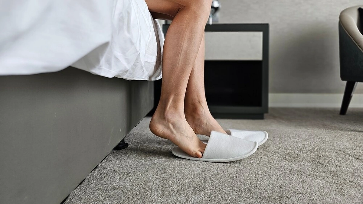 Viešbučio šlepetės / Shutterstock nuotr.