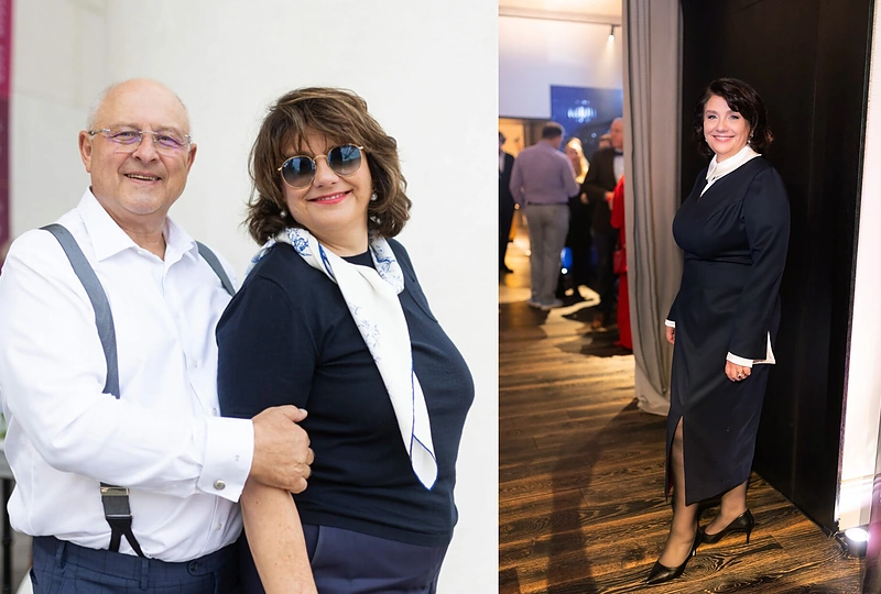 Jolanta Šlapelienė su vyru / Asmeninio archyvo nuotr.