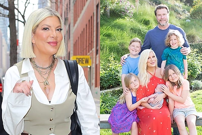 Tori Spelling šeimoje – siaubingas įvykis: garsi aktorė ir jos 4 vaikai skubiai išgabenti į ligoninę