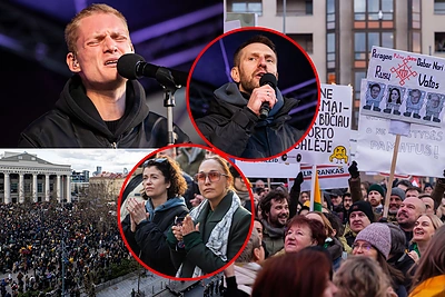 Tūkstantinė minia proteste „Šalin rankas“ – atvyko ir žinomi veidai: valdžiai – aštri kritika ir liežuviai