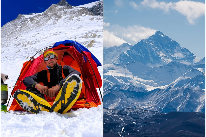 Saulius Damulevičius pradeda kelionę į Everestą / Lietuvos šaulių sąjungos / Shutterstock nuotr. / „15min“ fotomontažas