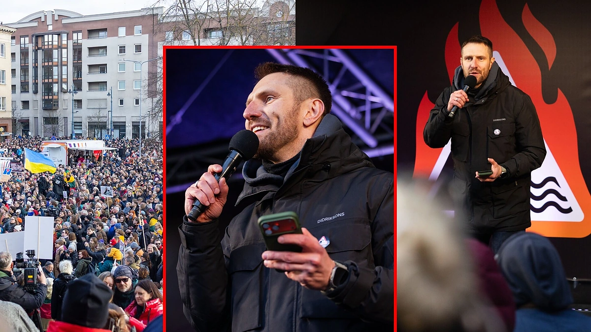 Mantas Stonkus proteste / Patricijos Adamovič, Roberto Riabovo (BNS) nuotr.