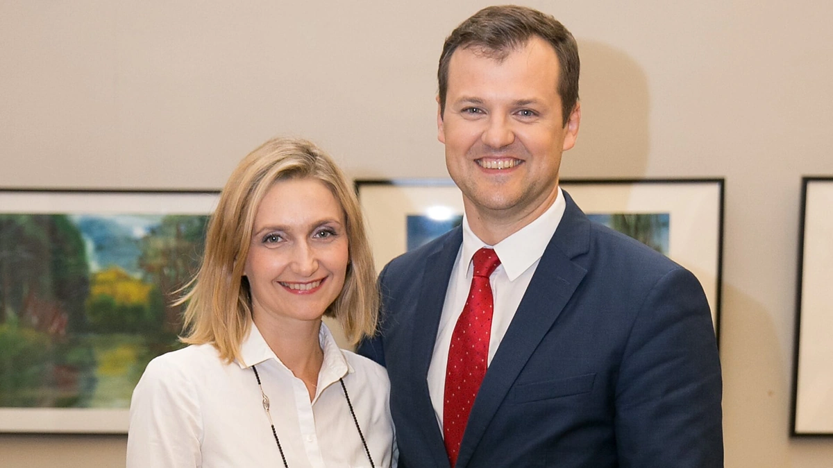 Gintautas Paluckas su žmona Ilma / Žygimanto Gedvilos / BNS nuotr.