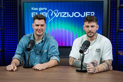 Laidoje „Kas gero Eurovizijoje“ – Deividas Alejūnas / Roberto Riabovo / BNS nuotr.