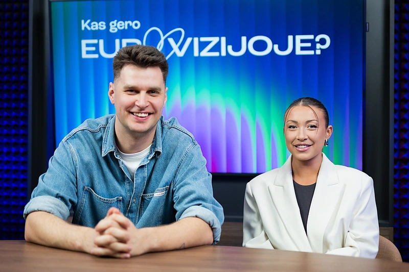 Laidoje „Kas gero Eurovizijoje“ – Eglė Jakštytė / Roberto Riabovo / BNS nuotr.