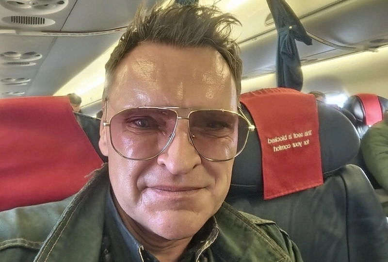 Skrydžio į Gdanską metu apvogtas Žilvinas Grigaitis / Asmeninio albumo nuotr.