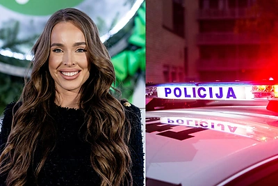 Viktorijos Siegel „Bentley“ automobilį sustabdė policija