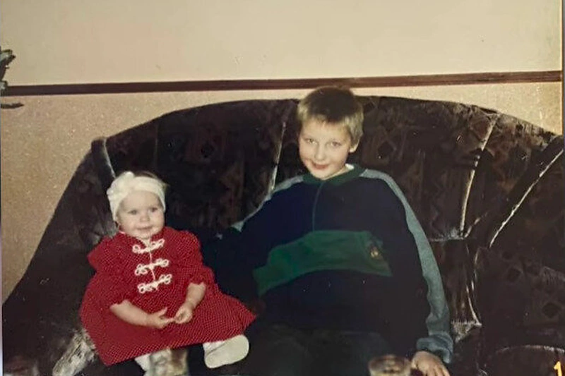 Simona Milinytė ir jos brolis / Asmeninio albumo nuotr.