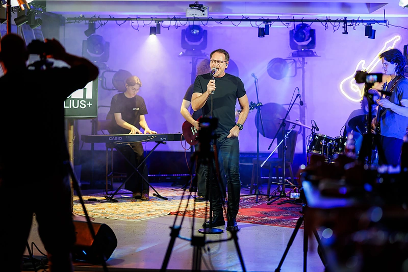Tinklalaidė „Muzika, kurią jauti“, svečiuose - Marijonas Mikutavičius / Gretos Skaraitienės / BNS nuotr.