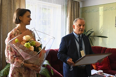 Vanda ir Kazimieras Šimkevičius atšventė deimantines vestuves / Panevėžio rajono savivaldybės administracijos nuotr.