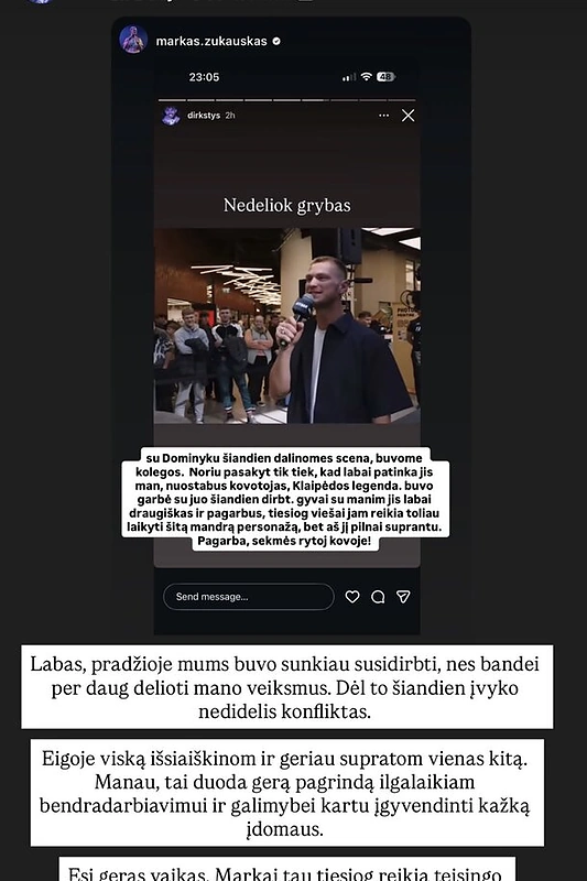 Dominyko Dirksčio įrašas